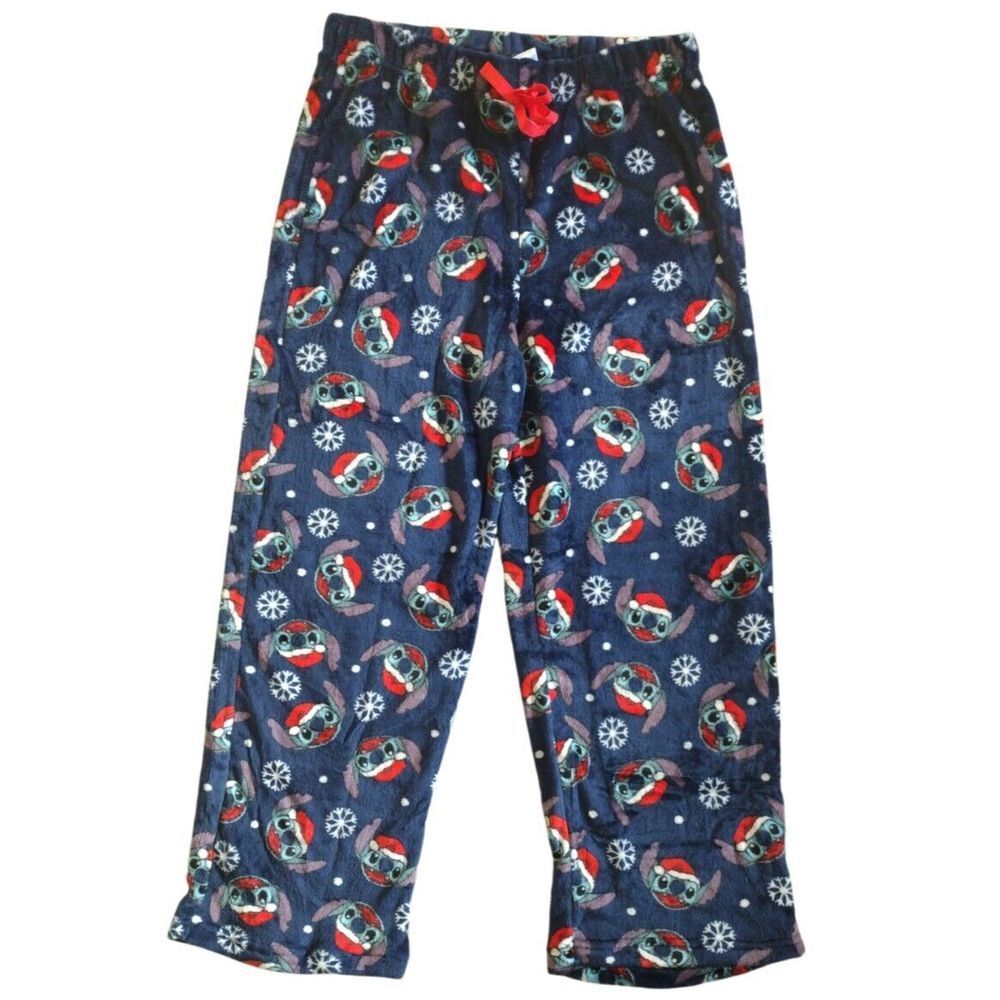 Disney Stitch Sleep Pants Unisex Size 2XL Christmas Pajama Pants Sleepβ Lounge